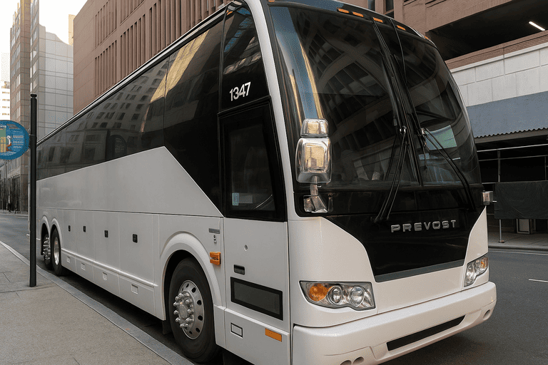 a San Francisco Coach Bus Service coach bus