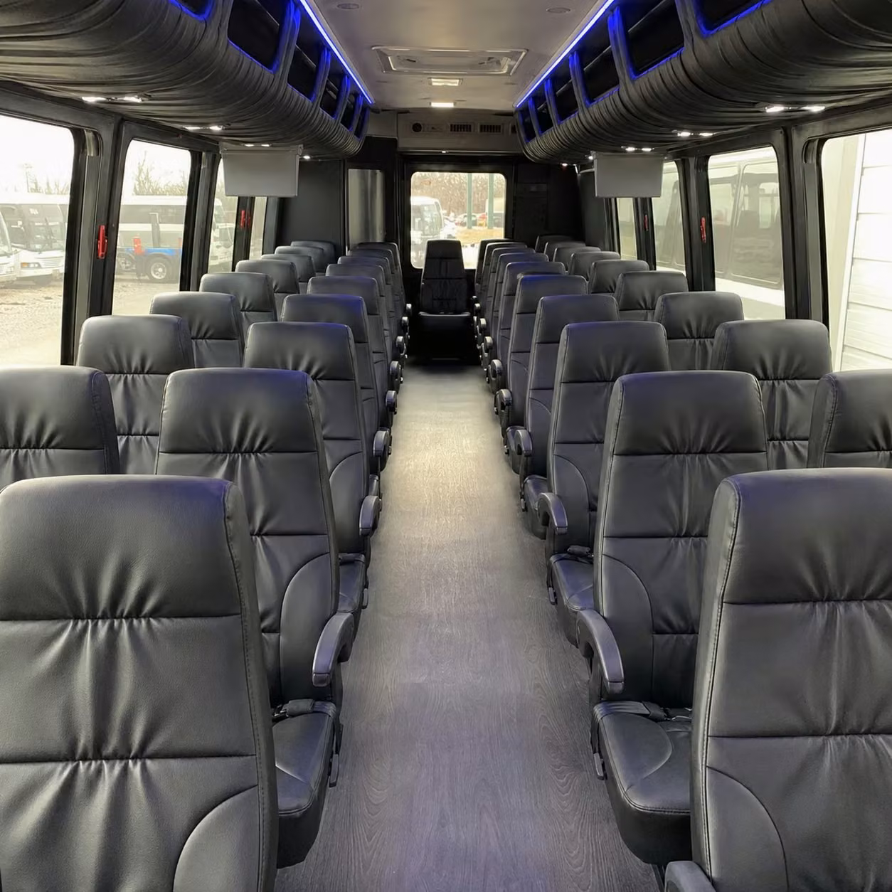 30 passenger minibus inside
