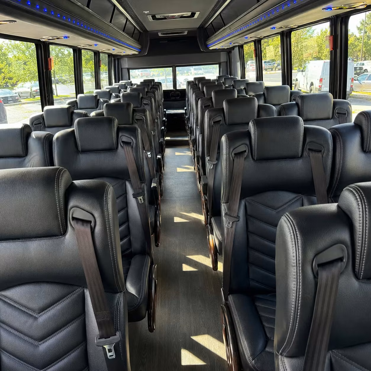35 passenger minibus interior