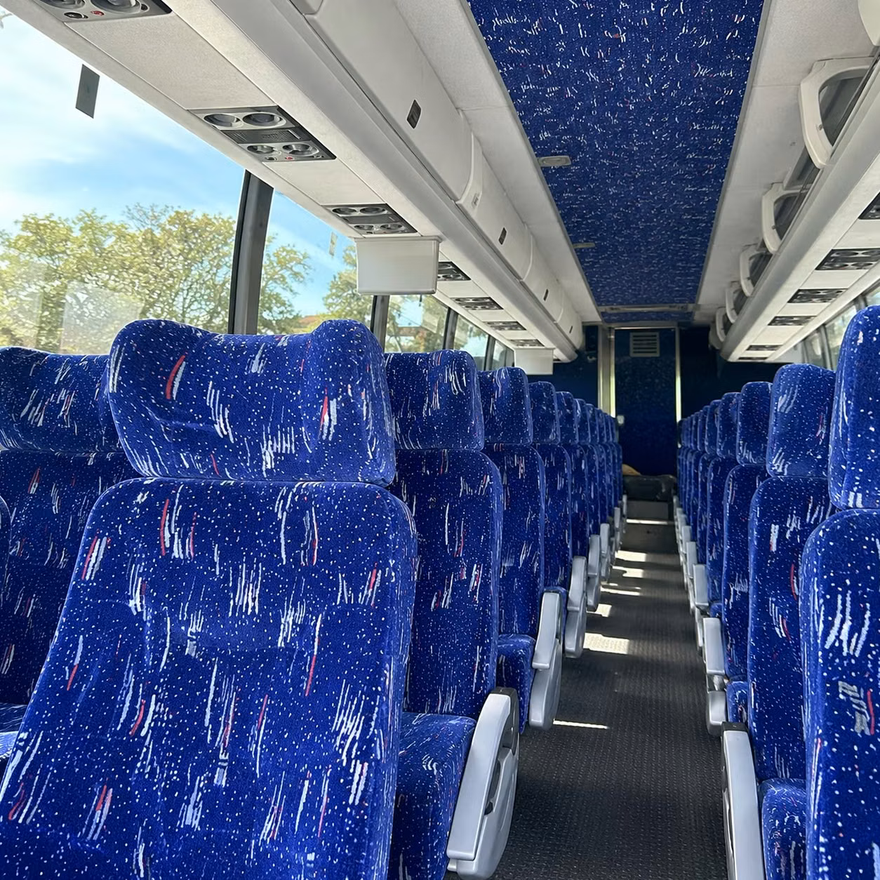 san francisco charter bus rental interior
